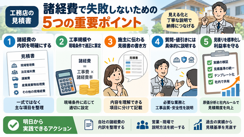 工務店見積書の5つの重要ポイント