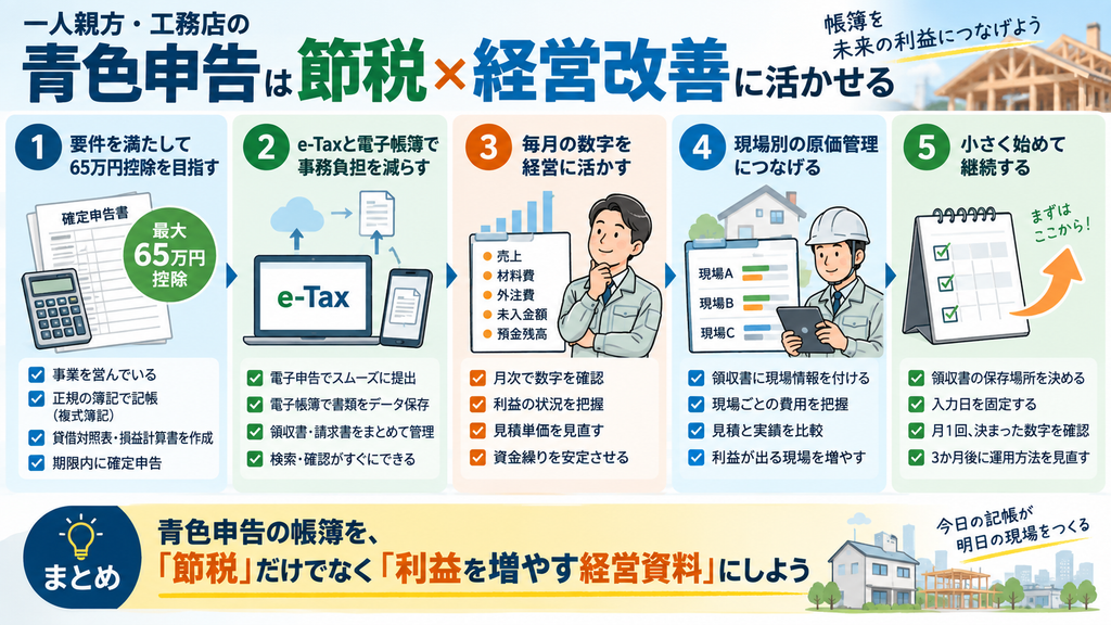 一人親方の青色申告活用術