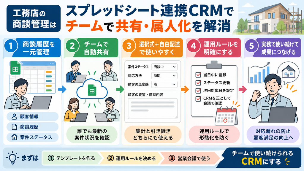 CRM連携で属人化を解消
