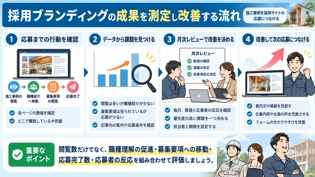 採用ブランディング改善フロー
